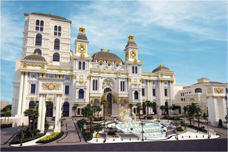 AOC力聯思阻燃樹脂應用案例：美國塞班島博華太平洋娛樂度假村建筑內外墻飾件、雕塑